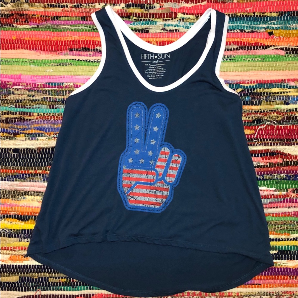 Navy blue tank top